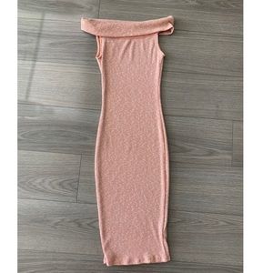 Blush Off the Shoulder Dress
